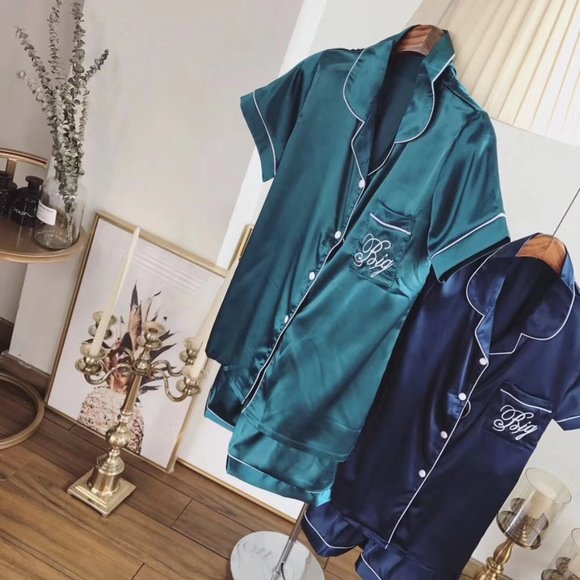 Silky Summer Short Pyjama Set Pink - Picture 3 of 7